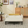 Racxily Corduroy Love Seat, Sleeper Soaf, Day Bed Recliner with Storage Pocket USB Charger, A multiform Couch for Living room - 3 of 4