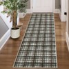 Indoor Modern Geometric Checkered Non Slip Area Rugs, Low Pile Non Slip Floor Carpet for Home Office - 3 of 4
