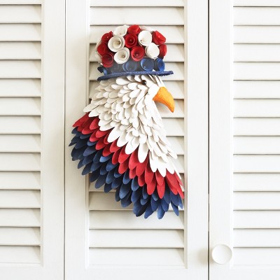 14" Red, White, and Blue Patriotic Eagle Wall Decor