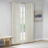 Dsvimoy Curtain Panel Metallic Printed Poly Velvet Rod Pocket Back Tab Style for Living Rooms, White, 3.84"*14.17"*9.45" - 2 of 4