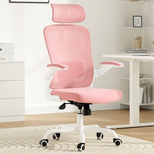 Lyngins Modern Ergonomic Home Office Desk Chair with Adjustable Lumbar Support,High Back Swivel Task Chair for Office,Study,Studio - 1 of 4