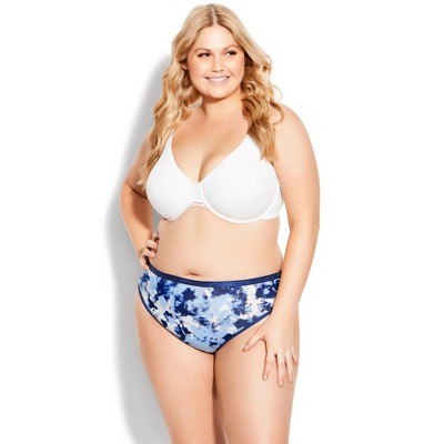 Avenue Women's Plus Size Cotton Print Thong