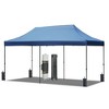 PAGED 10x20 Canopies and Gazebos with 6 Sidewalls, UV and Waterproof Protection, 3 Height Adjustable Outdoor Tent for Weddings, Beach, Khaki - 3 of 4