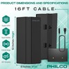 PHILCO Modern 4K HDTV Antenna with Amplifier, Indoor/Outdoor, Supports UHF/VHF, Free Digital Local Channels - 2 of 4