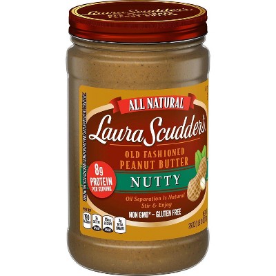 Laura Scudder Natural Crunchy Peanut Butter - 26oz