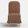 Replacement Ruffled Slipcover Only for Rounded Back Dining Chair - Threshold™ - 2 of 4