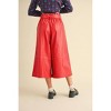 Women's Talk This Way Faux Leather Paper Waist Pants - &merci - 4 of 4