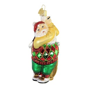 Old World Christmas 5.0 Inch Golfing Santa Hitting Links Tree Ornaments - 1 of 3