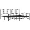 vidaXL Metal Bed Frame with Headboard and FootboardBlack 76 in.x79.9 in. King - 4 of 4