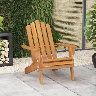 vidaXL Garden Chair Natural wood Solid Acacia wood Standard Foldable