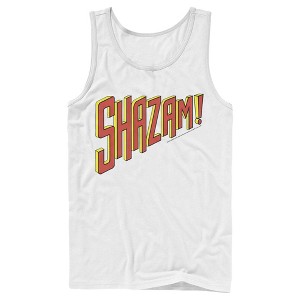 Men's Justice League Shazam Text Logo Tank Top - 1 of 4