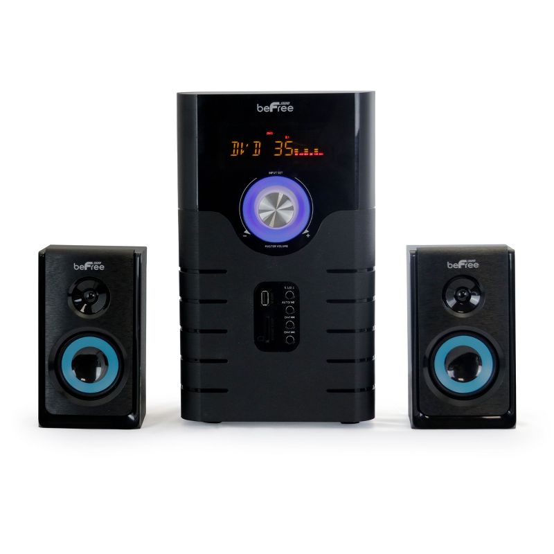 beFree Sound 5.1 Channel Bluetooth Surround Sound Speaker System in Blue, 5 of 8