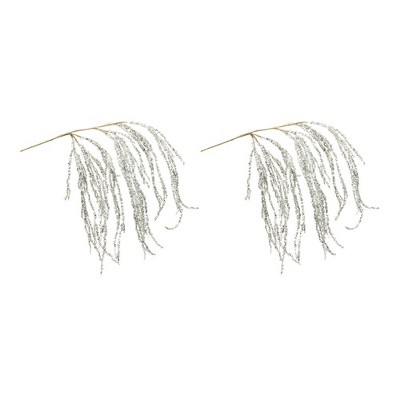 Hanging Tinsel Branch (Set of 2)
