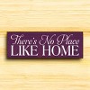 Slickblue No Place Like Home Sign, 3.5x10 Rustic Pine Wood Plaque, Multiple Color Options, Hanging or Shelf - 3 of 3
