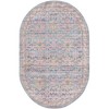 Unique Loom Nostalgia Bliss Border Washable Indoor Flatweave Woven Area Rug - 2 of 4