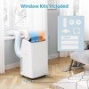 Coucheta 14,000 BTU Portable AC with Heater, 4-in-1 for Rooms Up to 750 Sq.Ft, Cooling, Dehumidifier, Fan, Quiet with Remote Control - 3 of 4