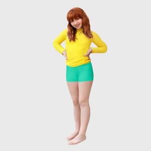City Threads Girls UPF 50+ Quick-Dry Swim Boy Shorts - USA-Made - 1 of 4