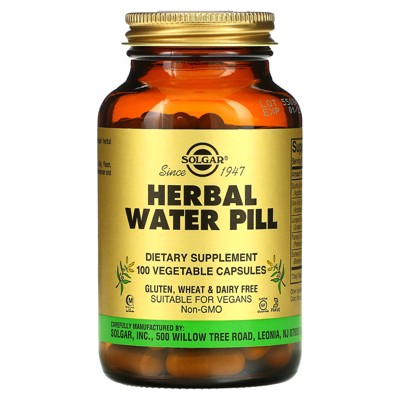 Solgar Herbal Water Pill, 100 Vegetable Capsules