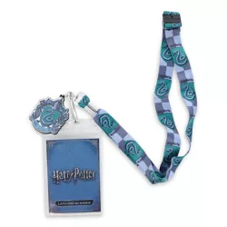Silver Buffalo Harry Potter Slytherin 22-Inch Lanyard With ID Badge Holder and Crest Charm