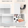 Acekool White Toy Storage Cabinet, 3-Tier Kids Bookshelf with Cubby Organizer, Open Compartments and Tilt Bins for Bedroom or Playroom - 4 of 4
