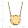 Black Bow Jewelry 14k Yellow Gold Plated Sterling Silver Alpha Chi Omega Greek Life Necklace 18 Inch - 2 of 4