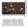Garvee Floral Area Rug -Machine Washable Large Rugs, Non Slip Vintage Low Pile Soft Carpet, for Bedroom, Dining Room - 2 of 4