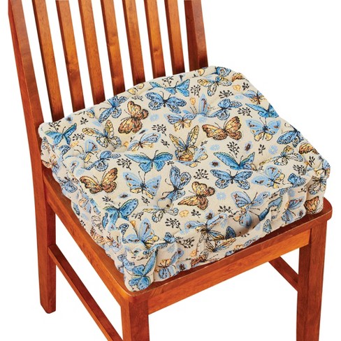 Thick Padded Tapestry Booster Tufted Chair Cushion