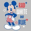 Girls Mickey & Friends Rad White and Blue T Shirt - 2 of 4