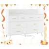 Garvee 8 Drawer Dresser with LED Lights & Charging Station - Modern Storage Organizer for Bedroom - 2 of 4