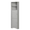Corner Cabinet,Floor Storage Cabinet Farmhouse Corner Freestanding Storage Cabinet with Adjustable Shelves for Living Room, Kitchen, Laundry Room - 3 of 4