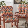 Kensington Garden 2pc 21"x21" Outdoor Seat and Back Cushion Set - 2 of 4