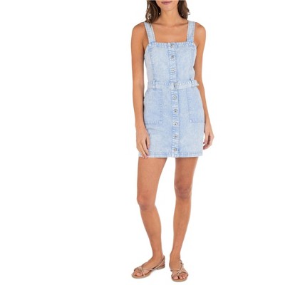 Hurley Womens Overall Mini Dress