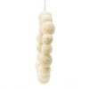 NAYSAYE Party Decoration and Accessories Set of 6 Cream Ball Wreath Hanging Ornament for Holiday Celebration and Christmas, Cream, 6.7"*1"*0.4" - 3 of 4