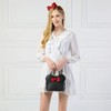 Cutie Mouse Ears Bow Crossbody Bag Mini Shoulder Bag Small Dome Satchel Bag - 2 of 4