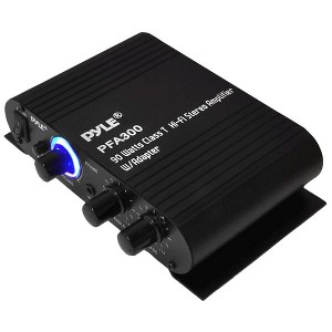Pyle PFA300 90W 2 Channel Hi-Fi Home Audio Stereo Speakers Amplifier w/Aux - 1 of 4