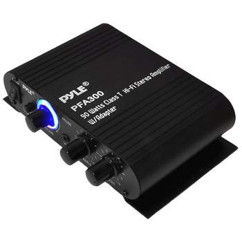 Pyle PFA300 90W 2 Channel Hi-Fi Home Audio Stereo Speakers Amplifier w/Aux