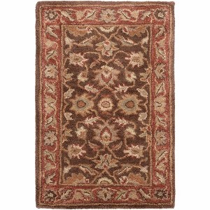 Mark & Day Irricana 2'x3' Rectangle Tufted Indoor Area Rugs Dark Brown: Wool, Stain-Resistant, Handmade, Traditional Style - 1 of 4