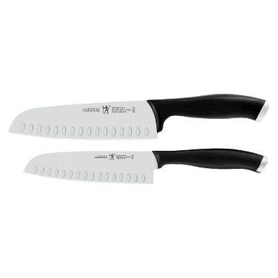 Henckels Silvercap 2pc Never Needs Sharpening Santoku Knife Set