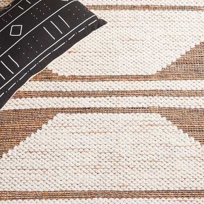 Ivory Elegance Hand-Knotted Wool & Cotton Area Rug - 3' x 5'