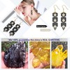 Dangle Earrings for Women Citrine and Black Spinel Gold Sterling Silver Ginger Lyne Collection - 4 of 4