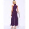 INSPIRE CHIC Women's Sleeveless Halter Neck Elegant Wedding Cocktail Dressy Jumpsuits - 3 of 4
