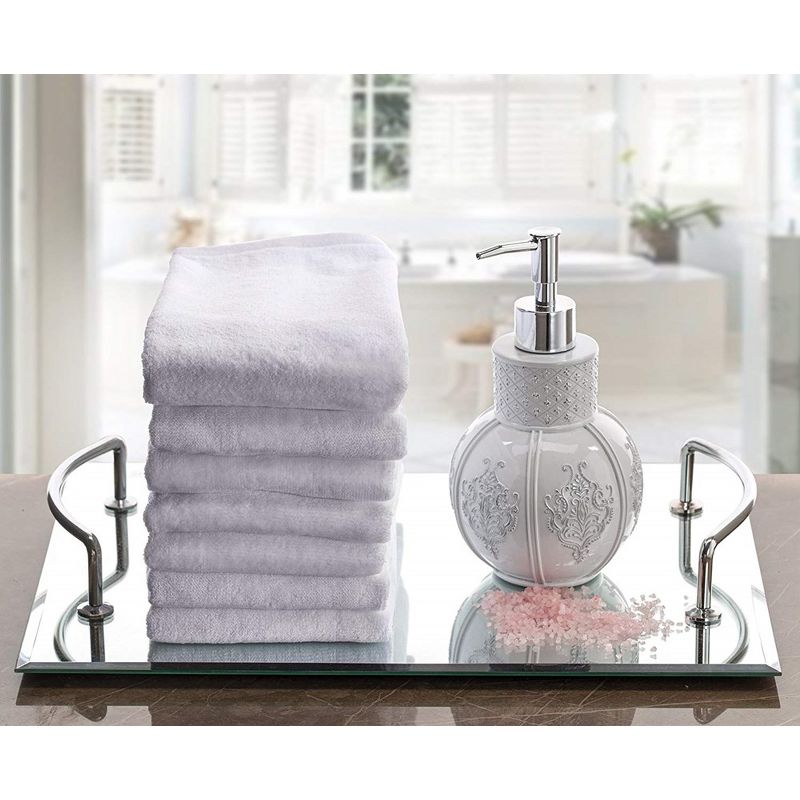 Creative Scents Fingertip Terry Towels Set of 4 - White, 4 of 8