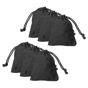 Unique Bargains Cotton Foldable Gym Travel Hiking Storage Drawstring Bag 12 Pcs - 1 of 4