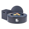 42 inch Outdoor Round Fire Pit Table Propane for Outside Patio with Tank Cover - 2 of 4