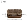 Unique Bargains Horsehair Handheld Shoes Brush for Leather Boots 2 Pcs - 2 of 3
