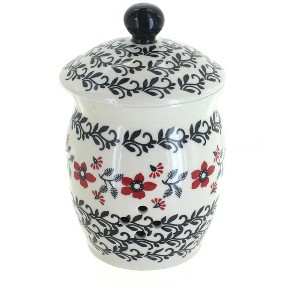 Blue Rose Polish Pottery P078 Manufaktura Garlic Keeper - 1 of 2