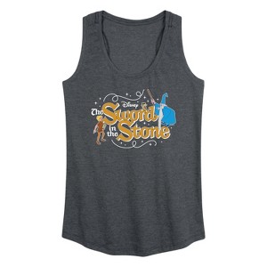 Women's - Disney - Sword In The Stone Character Group Graphic Racerback Tank - 1 of 4