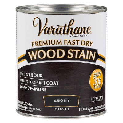 Rust-Oleum 2pk Varathane Premium Fast Dry Wood Stain Quart Black