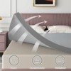 SEVOBAL Mattresses Extra Firm Mattress Topper High Density Foam for Back Support and Pressure Relief for Bedroom, Gray, 80"*60"*2" - 2 of 4