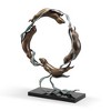 SPI Home Brass Sea Otter Spectacle Sculpture – Marine Life Decor with Elegant Detailing, 19" Tall - 3 of 4